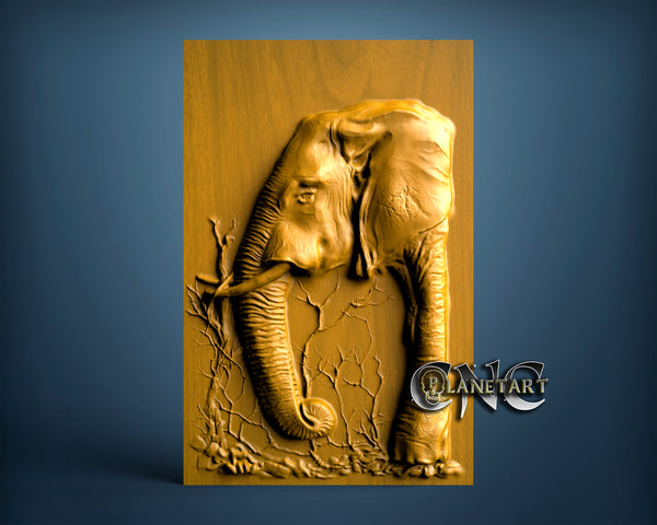 Elephant, 3D STL Model 0847