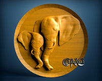 Elephant Baby, 3D STL Model 0851