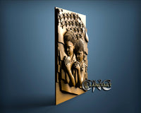 Praying Kids, God Bless America, 3D STL Model 10003