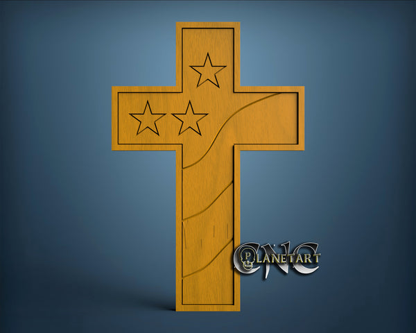 American Cross, 3D STL Model 10011