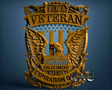 Veteran, 3D STL Model 10032