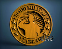 Proud Veteran, 3D STL Model 10036