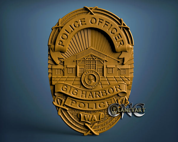 Harbour Police, 3D STL Model  10056