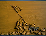 Iwo Jima Flag, 3D STL Model 10061