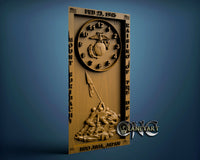 Iwo Jima Clock, 3D STL Model 10063