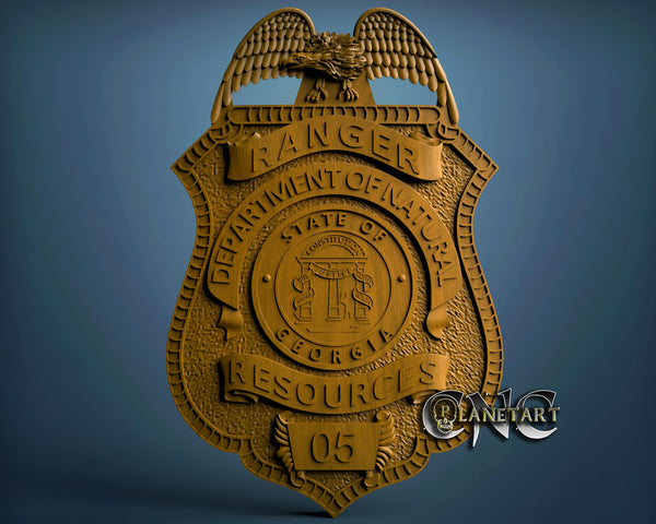 Badge, 3D STL Model 10070