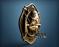 Bulldog Fireman, 3D STL Model 10079