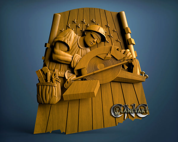 American Carpenter, 3D STL Model 10090