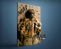 Santa with Gifts 2023, 3D STL Model 10125