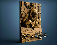 Santa Carving, 3D STL Model 10132