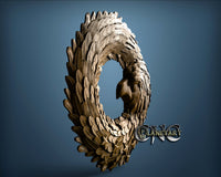 Eagle Wreath, 3D STL Model 10177