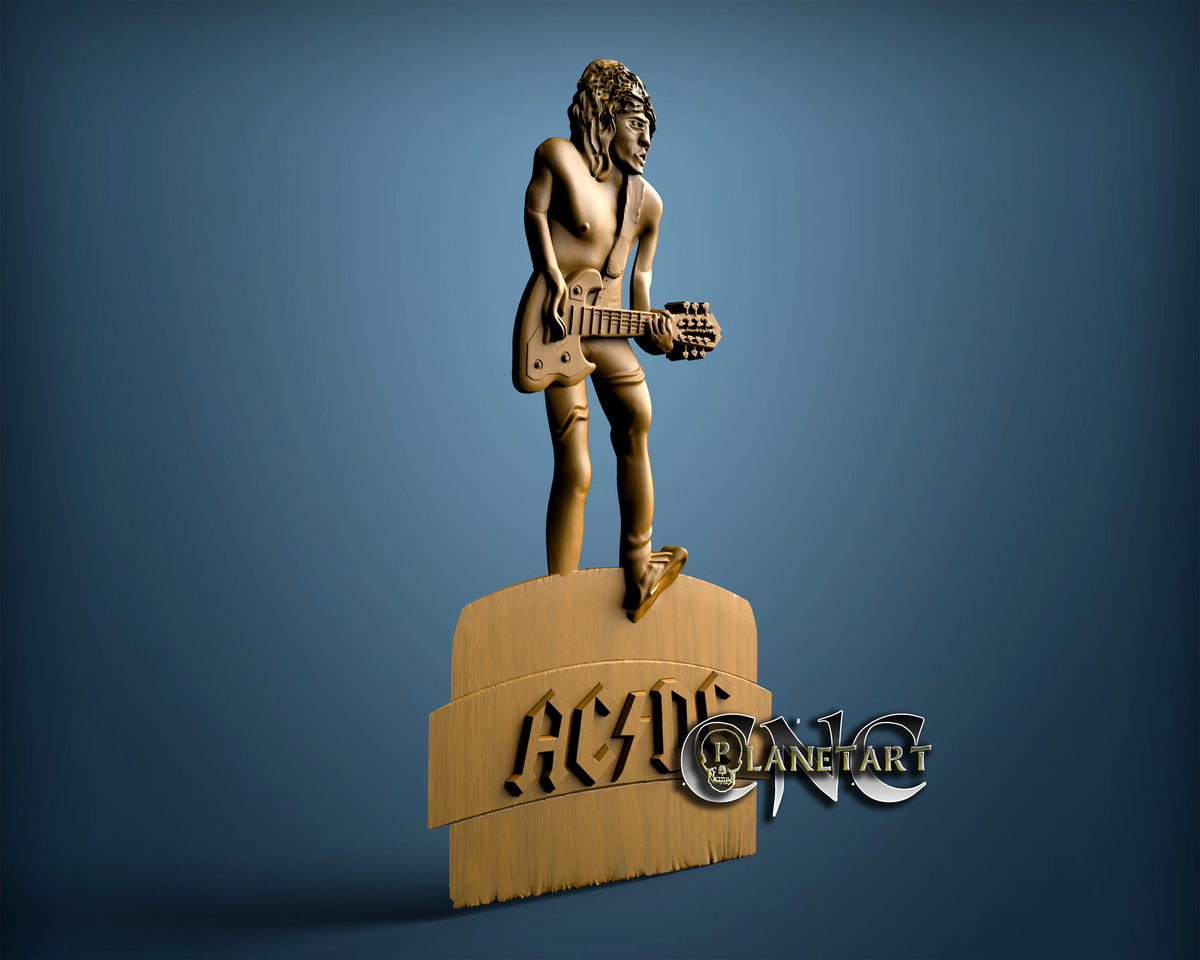 Ac Dc Model, 3D STL Model 10231 – Cnc Planet Art
