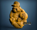 Gorilla Bodybuilder, 3D STL Model 10276