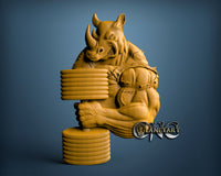 Rhinoceros, 3D STL Model 10280