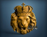 Lion Crown, 3D STL Model 10298