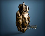 Lion Crown, 3D STL Model 10298