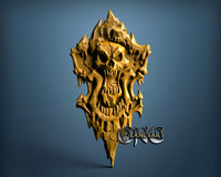 Skull Shield, 3D STL Model 10322