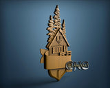 Lodge in the Woods, 3D STL Model 10333