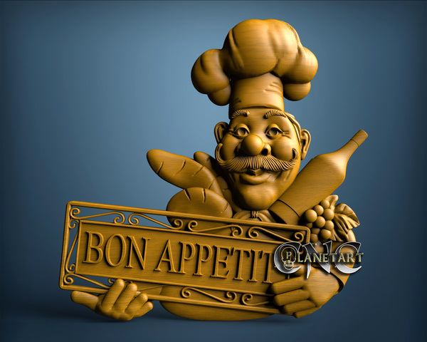 Bon Appetit, 3D STL Model 10353