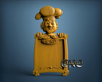 Menu, 3D STL Model 10355