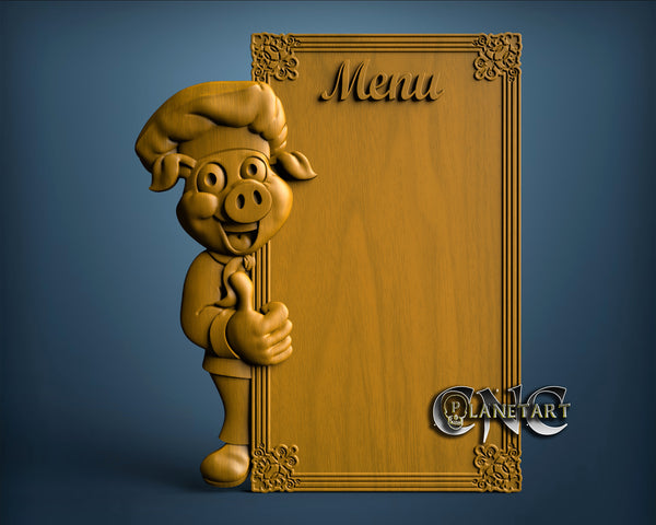 Menu, 3D STL Model 10356