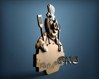 Barbecue Sign, 3D STL Model 10358