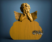 Angel on Cloud, 3D STL Model 10370