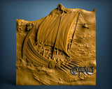 Viking Ship,  3D STL Model 10378