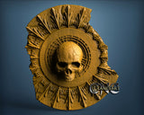 Skull Circle, 3D STL Model 11202