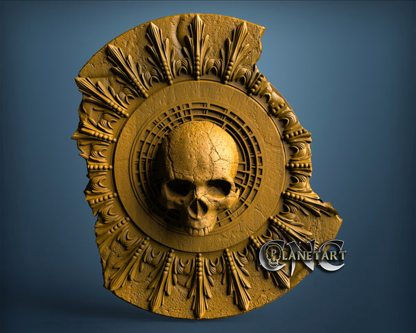 Skull Circle, 3D STL Model 11202