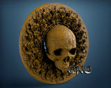 Skull and Roses, 3D STL Model 11205