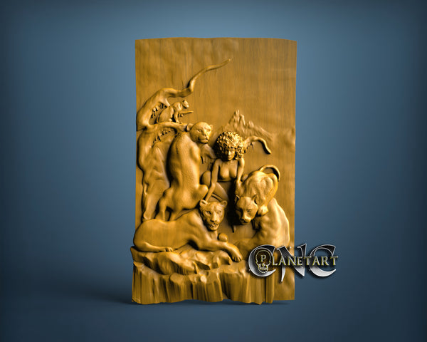 Lady of Cats, 3D STL Model 11231