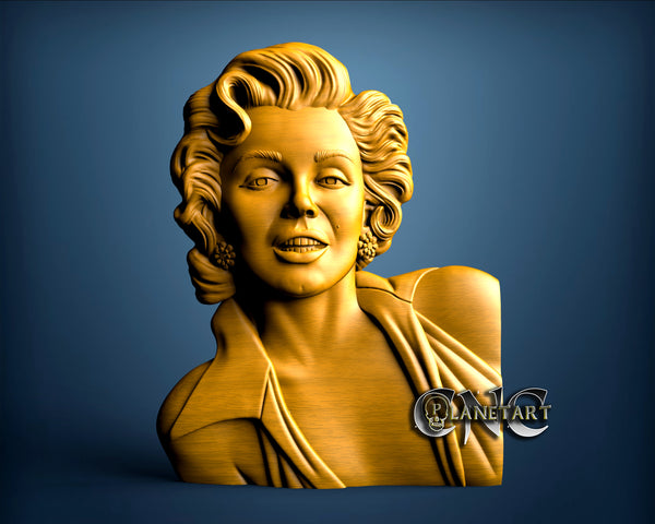 Marilyn Monroe, 3D STL Model 11265