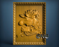 Deer Framed, 3D STL Model 1128