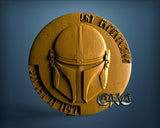 Mandalorian Coin, 3D STL Model 11306