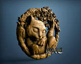 Sleeping Little Tiger, 3D STL Model 11317