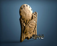 Owl Clock, 3D STL Model 11339