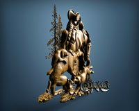 The Hunter, 3D STL Model 1133