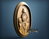 Circus Clock, 3D STL Model 1191