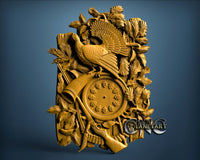 Hunting Clock 3D STL Model 1205