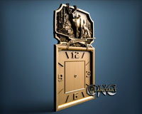 Hunting Clock, 3D STL Model 1207