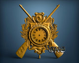 Hunting Clock, 3D STL Model 1209