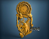 Hunting Clock, 3D STL Model 1210