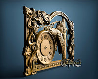 Hunting Clock, 3D STL Model 1211