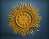 Sun Clock, 3D STL Model 1216