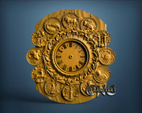 Zodiac Clock, 3D STL Model 1219