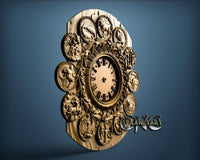 Zodiac Clock, 3D STL Model 1219