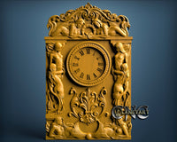 Mermaid Clock, 3D STL Model 1221