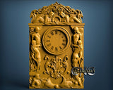 Mermaid Clock, 3D STL Model 1221