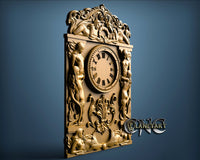 Mermaid Clock, 3D STL Model 1221